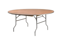 Table de banquet pliante moderne en bois massif avec pieds en métal pour événements extérieurs, mariages, réceptions, restauration, utilisation en entrée ou en sous-sol
