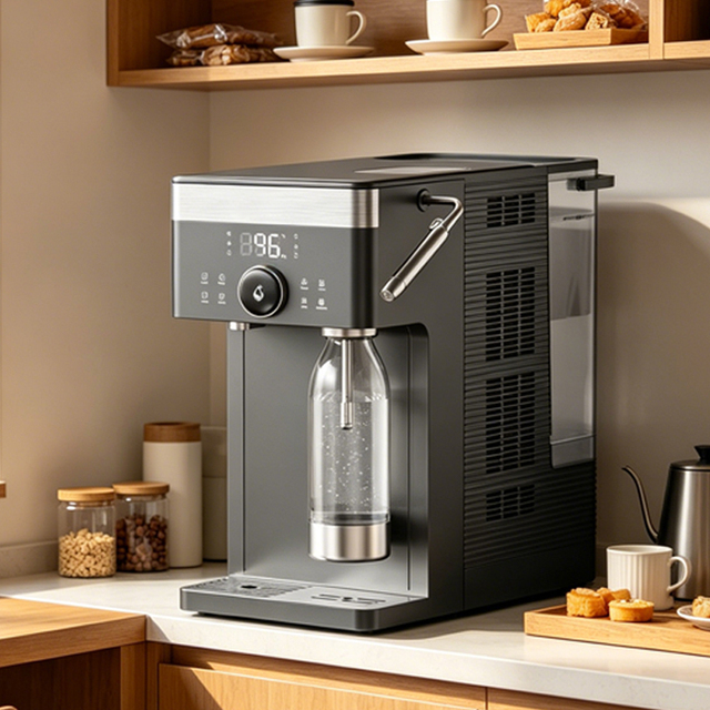 Instant Hot and Chilled Water Sparkling Soda Water Maker with Softening Filtration Function