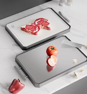 <span class=keywords><strong>Planche</strong></span> <span class=keywords><strong>à</strong></span> <span class=keywords><strong>découper</strong></span> en acier inoxydable de qualité alimentaire de cuisine <span class=keywords><strong>antibactérienne</strong></span> anti-moisissure - Product Image 2
