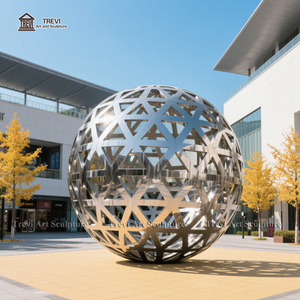 Espejo esférico hueco de acero inoxidable de alta calidad, Bola de mirada, adorno de jardín pulido, escultura de paisaje - Product Image 2