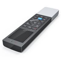 Télécommande vocale universelle intelligente RCT4018-18 touches, batterie rechargeable, portée 10m, alliage d'aluminium et écran couleur