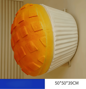 シミュレートされた大きな壁に取り付けられたパングラスファイバー彫刻カスタマイズカラーサイズの家庭用装飾ギフトベーカリーケーキデザートミルクティー - Product Image 5