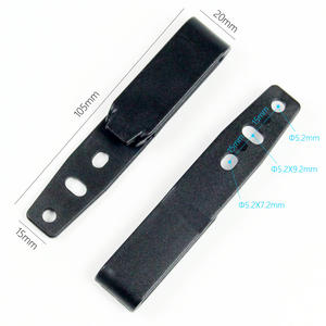 Gemakkelijk Schede Grip Haak 3 Pre-Geboord Gat Riem Clip Met Montage Hardware Voor Iwb <span class=keywords><strong>Owb</strong></span> Kydex Leather <span class=keywords><strong>Hybrid</strong></span> <span class=keywords><strong>holster</strong></span> - Product Image 3