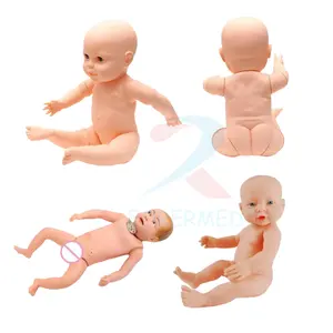 تدريب مهارات التمريض الطبي للفتيات حديثي الولادة على المدى الكامل نموذج مفصلي المرونة تولد من جديد دمى سيليكون حديثي الولادة