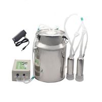 Ordeñadora pequeña para el hogar, máquina de ordeño para ganado, ovejas, vaca, acero inoxidable, 10L, precio