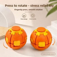 Balle de décompression à presser et tourner, nouveau produit transfrontalier, jouet anti-stress de doigt, portable, incontournable