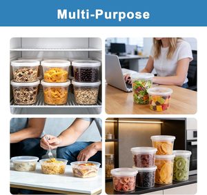 Recipientes para Sopa de Alta Calidad de 16oz y 24oz, Tazones para Sopa, Vasos para Sopa para Preparación de Comidas, Moldeados por Inyección, Gran Venta - Product Image 3
