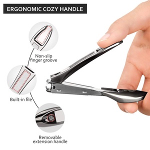 <span class=keywords><strong>Coupe</strong></span>-ongles anti-éclaboussures avec récupérateur, <span class=keywords><strong>coupe</strong></span>-ongles en acier inoxydable <span class=keywords><strong>pour</strong></span> hommes et femmes avec étui de transport, ensemble de <span class=keywords><strong>coupe</strong></span>-ongles - Product Image 4