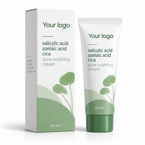 En stock, lot en gros, crème apaisante contre l'acné, acide salicylique, acide azélaïque, Cica, professionnelle, premium, naturelle, douce, efficace, avancée - Product Image 1