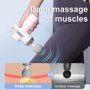 Pistola de Masaje de Tejido Profundo de Alta Calidad con 9 Velocidades y Pantalla LED, Revestimiento de Goma Mate para Relajación Muscular de Atletas, para Cuello y Cuerpo - Product Image 5