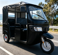 Véhicule électrique commercial à trois roues pour 4 passagers avec auvent, longue autonomie, pour le transport public urbain