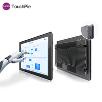 Moniteur tactile industriel encastré de 18,5 pouces avec Ubuntu 24.04 ou Debian 13 WIFI RS232 RJ45 RS485 4G pour kiosque/HMI