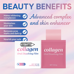 Private Label Detox Slimming Oral <b>Collagen</b> Oral Film with Sports Nutrition Formula for Post Workout Recovery and Daily Hydration - Product Image 3