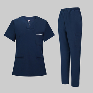 Uniforme médical brossé à col d'oie-un mélange de coton et de polyester pour la respirabilité, adapté aux infirmières hospitalières - Product Image 1