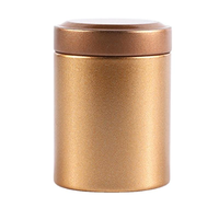 Petite boîte en fer blanc 45*65mm, petit récipient alimentaire pour café, thé, bonbons, thé en vrac, conteneur de rangement