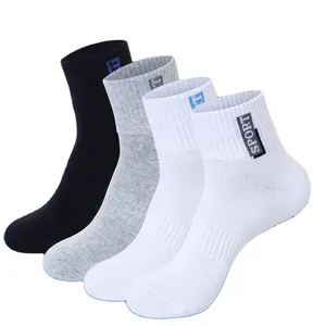 Calcetines de punto de algodón para hombre, medias de ciclismo personalizadas, venta al por mayor