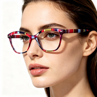Lunettes de lecture légères aux couleurs mélangées tendance, monture à ressort, pour presbytie, usage quotidien à la maison ou au bureau