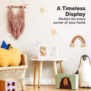 Kit de Huellas de Bebé sin Tinta para Colgar en la Pared, Marcos de Fotos de Madera, Álbum, Moldeado a Mano, para Registro de Baby Shower, Venta al por Mayor para Guarderías - Product Image 6