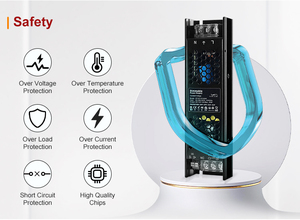 Alimentation électrique à intensité variable DUSKTEC linéaire 60-300 watts, entrée CA 220 230 240 volts vers sortie 12V 24VDC, gradation variable - Product Image 3