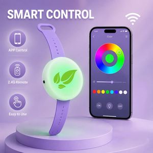 สายรัดข้อมือ LED สีขาวกันน้ำแบบรีโมท ขายดีปี 2026 433/512 DMX 2.4G ควบคุมผ่านแอพ สำหรับเชียร์กีฬา ของพรีเมี่ยม - Product Image 2