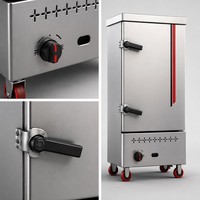 Machine à Cuire le Riz au Vapeur Automatique à Haute Efficacité, Armoire Vapeur Industrielle pour Cantines Scolaires, 6, 8, 12, 24 Plateaux