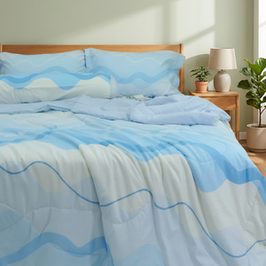 Parure de lit 4 pièces moderne en microfibre douce pour hôtel, imprimée, taille simple, drap-housse toutes saisons anti-allergie, vente en gros - Product Image 3