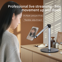 Support de téléphone magnétique en alliage d'aluminium, rotatif, pliable, portable, pour la prise de vue vidéo et le streaming en direct, vente directe d'usine