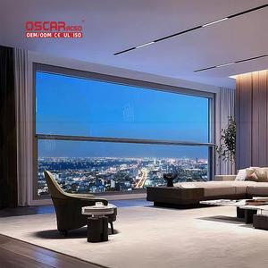 Ventana corredera de aluminio insonorizada energéticamente eficiente prefabricada con malla de pantalla Villas Apartamentos Casas Levantar ventana - Product Image 2