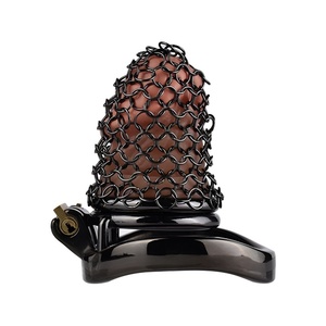 Jaula de Castidad Flexible Hueca FRRK con Anillos para Pene, Juguetes Sexuales de Acero Inoxidable para Hombre - Product Image 5