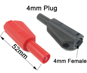 Conector tipo <span class=keywords><strong>banana</strong></span> de seguridad de 4mm al por mayor, multímetro completamente aislado, conectores apilables, cables de prueba, conector tipo <span class=keywords><strong>banana</strong></span> - Product Image 3