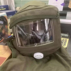 Phun cát mui xe cát nổ Nắp mặt nạ vải cát nổ mui xe phun cát mặt nạ mũ cho công nghiệp làm việc - Product Image 6