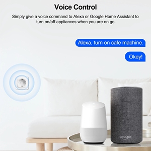 20A 220V không dây wifi thông minh cắm điện năng lượng màn hình tuya EU mini không dây wifi thông minh cắm ổ cắm với Alexa Google nhà bằng giọng nói - Product Image 2