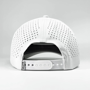 Gorra <span class=keywords><strong>de</strong></span> Béisbol Deportiva Performance Sports Open Golf, Transpirable, <span class=keywords><strong>de</strong></span> 5 Paneles, con Orificios Cortados con Láser, Blanca - Product Image 2