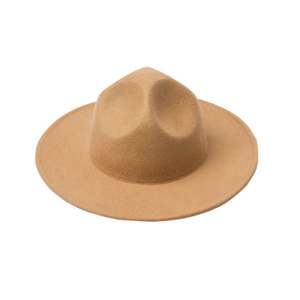 X1229 Sombrero Unisex de Fieltro de Lana Transpirable con Ala Ancha, Copa Cóncava, Diseño Liso, Decoración con Cinta, Cuatro Estaciones, Fiesta, Nuevo - Product Image 5