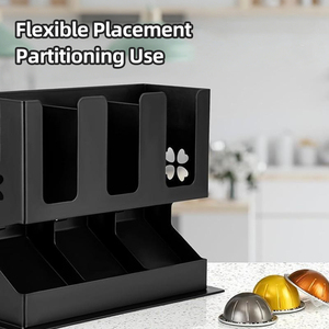 Estante Multifuncional para Bolsitas de Té y Cápsulas de Café, Dispensador Inclinado para Vasos de Papel, para Barra de Cafetería - Product Image 4