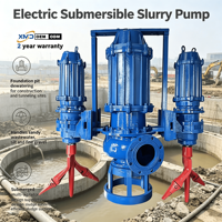 Pompe à sable submersible à haute concentration, anti-colmatage, résistante à l'usure, avec agitateur et moteur électrique pour le traitement des minerais