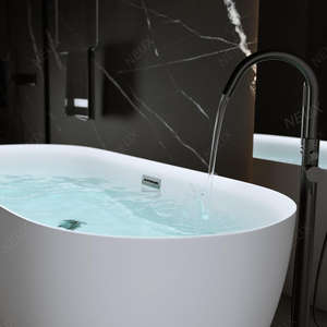 <span class=keywords><strong>Baignoire</strong></span> autoportante contemporaine en acrylique pour intérieur à bas prix, design de salle de bains moderne avec accessoire d'égouttage - Product Image 3