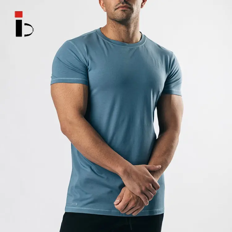 Sportswear Herren Fitness bekleidung schnell trocknen Workout Athlet Bambus faser <span class=keywords><strong>T-Shirt</strong></span>