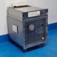 Jaula de Oxígeno Veterinaria con Puertas de Bloqueo Automático y Calefacción de Temperatura Constante en Acero Inoxidable para Clínicas Veterinarias