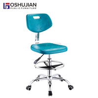 Tabouret de laboratoire rond et réglable en cuir pu, avec chaise accoudoir, prix d'usine