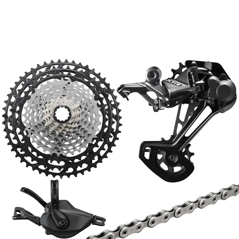 SHIMANO XTR M9100 groupo ชุดจักรยานเสือภูเขา1X12V 12 Speed RD SL CS CN M9100เปลี่ยนเกียร์ด้านหลัง SGS XTR 10-51T