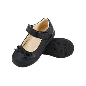 광저우 제조자 작은 MOQ 아이 까만 가죽 소녀 학교 신발 - Product Image 1