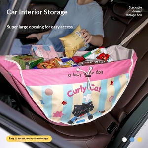 Bolsa de Almacenamiento Plegable y Expandible de Gran Capacidad para Viajes, con Diseño de Gato de Dibujos Animados, para Uso en Automóvil, Modelo X2 - Product Image 4