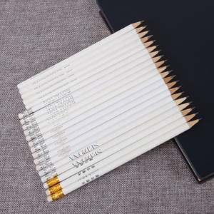 Lápices Blancos Personalizados con Logotipo WW227, con Borrador, Artículos de Papelería, Regalo Corporativo para Actividades Empresariales, Lápices de Madera al por Mayor - Product Image 2