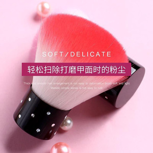 Cepillo para Polvo de Uñas con Cerdas Suaves y Cabeza Grande, Cepillo de Limpieza de Uñas, Brocha para Polvo de Maquillaje - Product Image 3