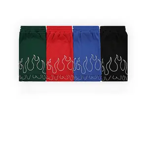 Personalizzato ricamato Premium Mens verde oliva allenamento due pezzi maglia di poliestere in esecuzione basket palestra sublimazione pantaloncini da uomo