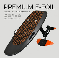 Planche de surf électrique en fibre de carbone Efoil Orange Noir Jet Power Hydrofoil avec batterie et hélice pour sports nautiques - Vente en gros