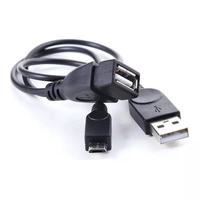 Cable de datos OTG 1 en 2, con fuente de alimentación, Micro USB Y divisor