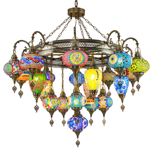 Pendentif arabe coloré <span class=keywords><strong>verre</strong></span> lanterne lustre décor musulman hôtel <span class=keywords><strong>suspension</strong></span> lampe Restaurant cuisine <span class=keywords><strong>suspension</strong></span> boules - Product Image 1