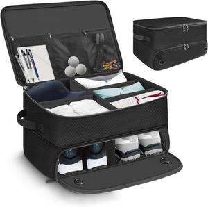 Organizador de Asiento Trasero para Carro de Golf, Bolsas Multiusos con Compartimentos, Tela Oxford 600D, Negro, Plegable y Portátil - Product Image 1